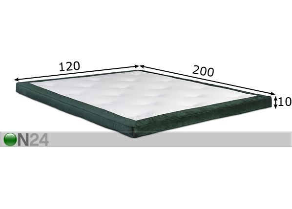 Kattemadrats Hypnos Hemera läbitepitud, ülipehme HS 120x200x10 cm mõõdud