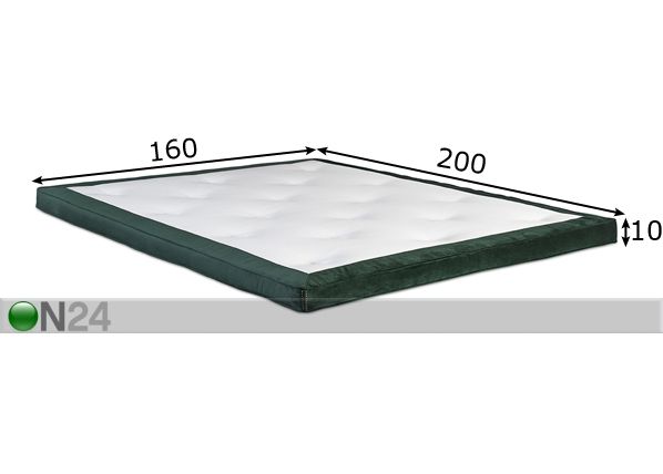 Kattemadrats Hypnos Hemera läbitepitud, ülipehme HS 160x200x10 cm mõõdud