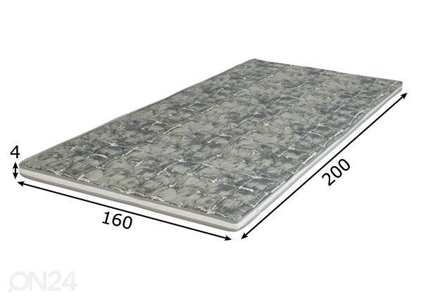 Kattemadrats Hypnos Juno 160x200x4 cm mõõdud