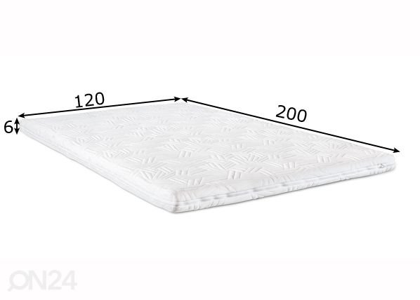 Kattemadrats Hypnos Jupiter climalatexi ja ringlukuga 120x200x6 cm mõõdud