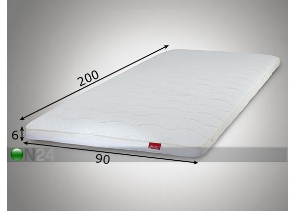 Kattemadrats Lux 90x200 cm mõõdud