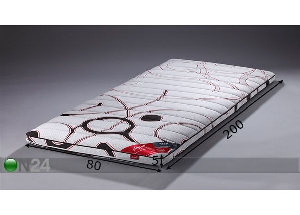 Kattemadrats TOP Latex Sensity™ kirju 80x200 cm mõõdud