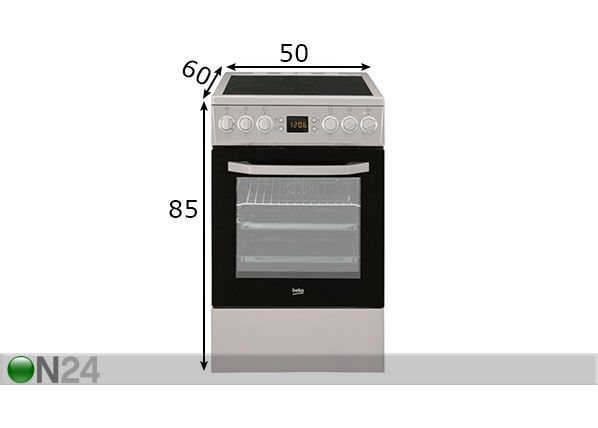 Keraamiline pliit Beko CSE57300GX