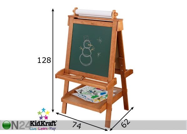 KidKraft puidust joonistustahvel mõõdud