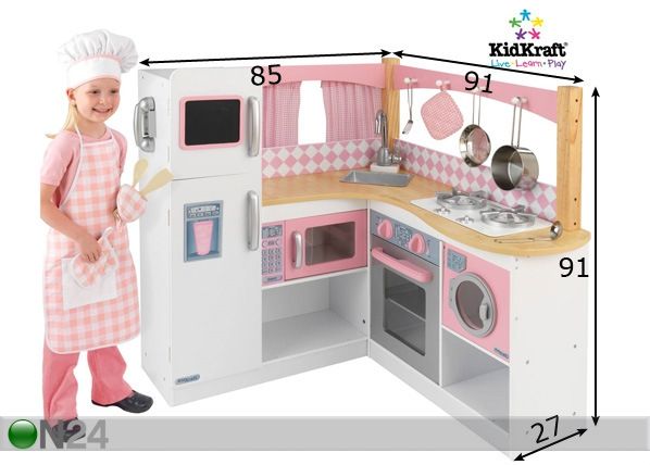 KidKraft Suur Gourmet Mänguköök mõõdud