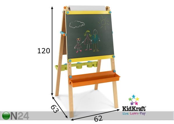 KidKraft suur joonistustahvel mõõdud