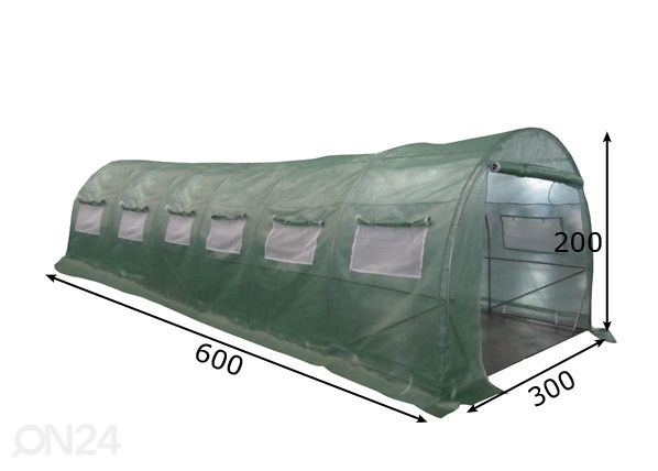 Kilekasvuhoone Pro 3x6 m, 18 m² mõõdud