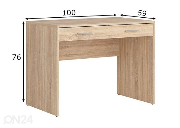Kirjutuslaud 100 cm mõõdud