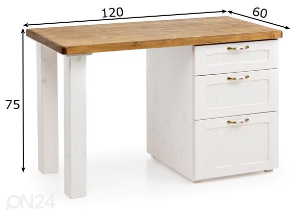 Kirjutuslaud 120 cm mõõdud