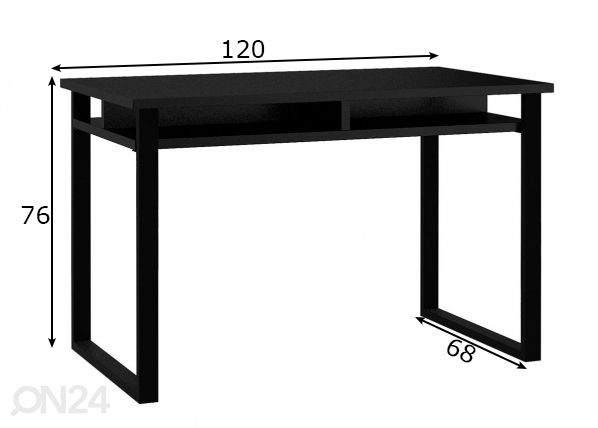 Kirjutuslaud 120 cm mõõdud