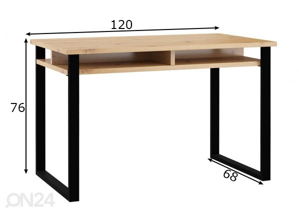 Kirjutuslaud 120 cm mõõdud