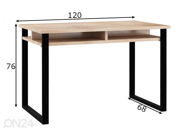 Kirjutuslaud 120 cm mõõdud
