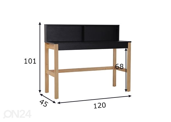 Kirjutuslaud 120 cm mõõdud