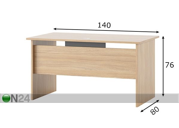 Kirjutuslaud 140 cm mõõdud