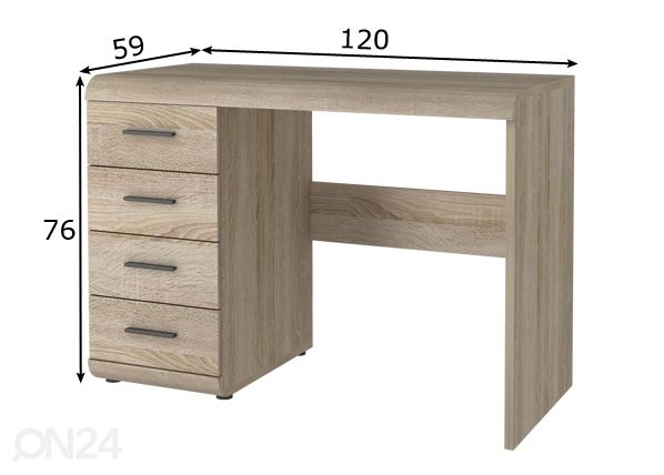 Kirjutuslaud mõõdud