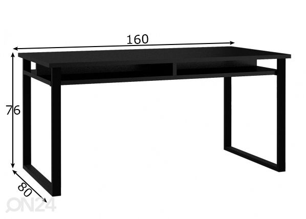 Kirjutuslaud 160 cm mõõdud