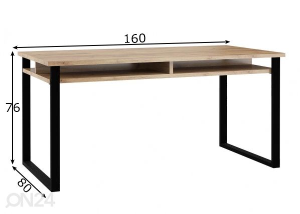 Kirjutuslaud 160 cm mõõdud