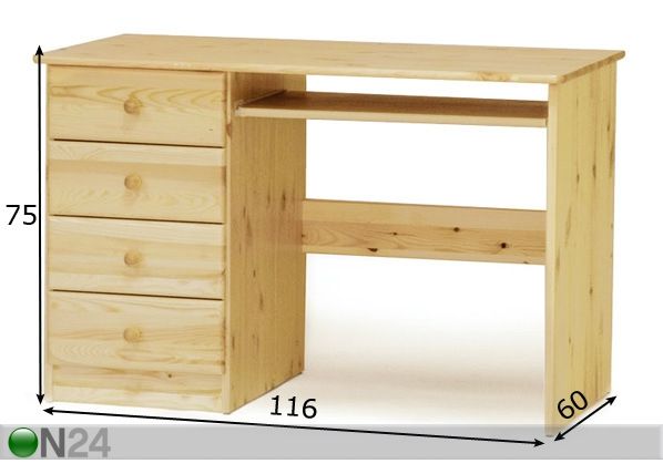 Kirjutuslaud mõõdud