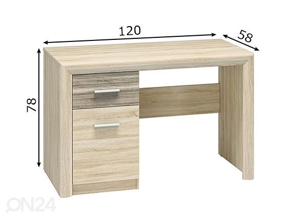 Kirjutuslaud mõõdud