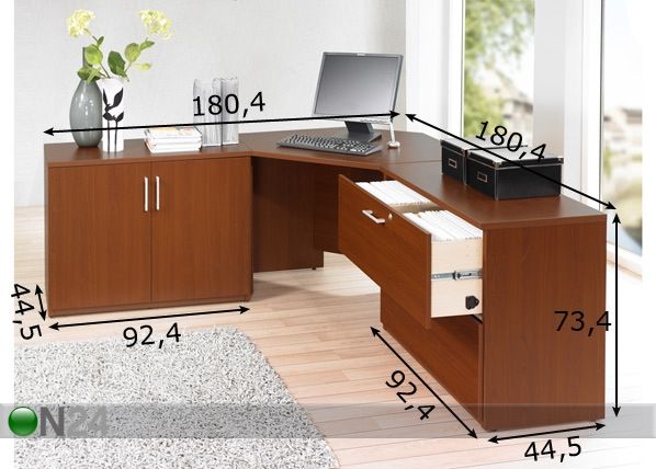 Kirjutuslaud 600 Plus mõõdud