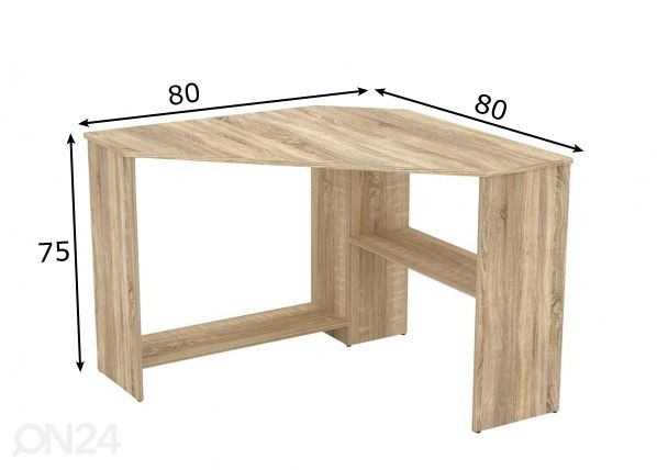 Kirjutuslaud 80x80 cm mõõdud
