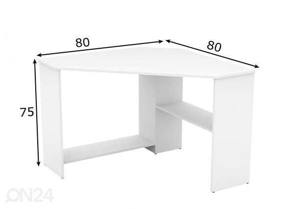 Kirjutuslaud 80x80 cm mõõdud