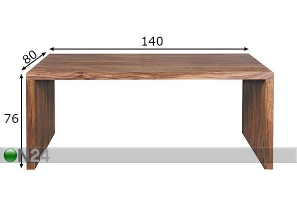 Kirjutuslaud Boha 140x80 cm mõõdud