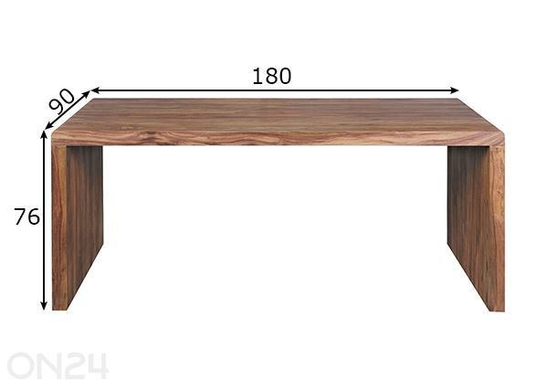 Kirjutuslaud Boha 180x90 cm mõõdud