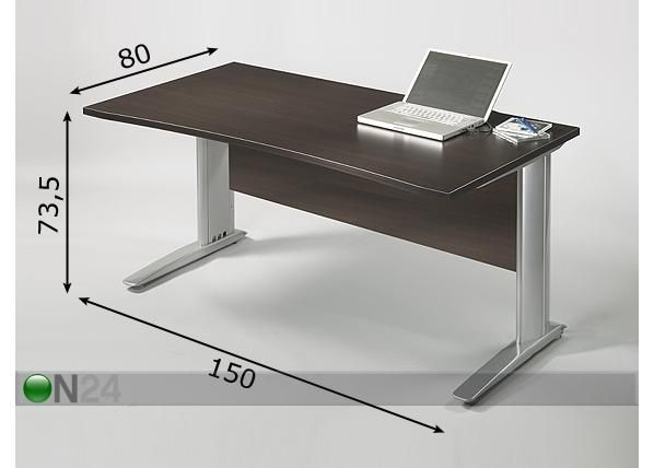 Kirjutuslaud Box mõõdud
