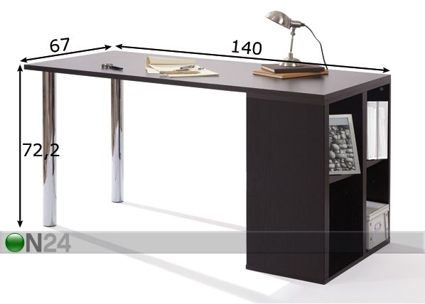 Kirjutuslaud Compodesk mõõdud