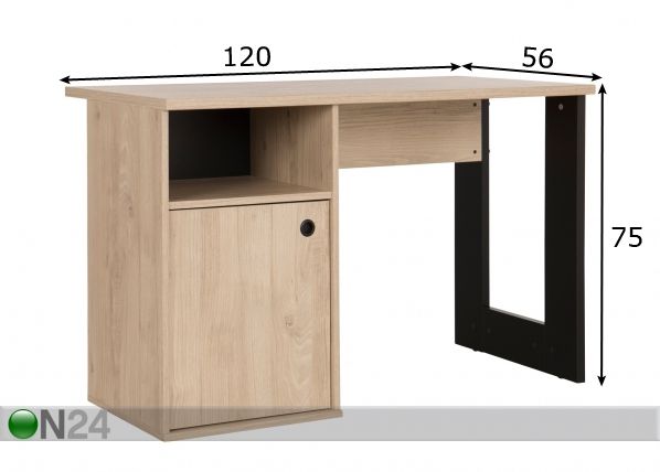 Kirjutuslaud Duplex mõõdud