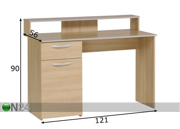 Kirjutuslaud Evo mõõdud