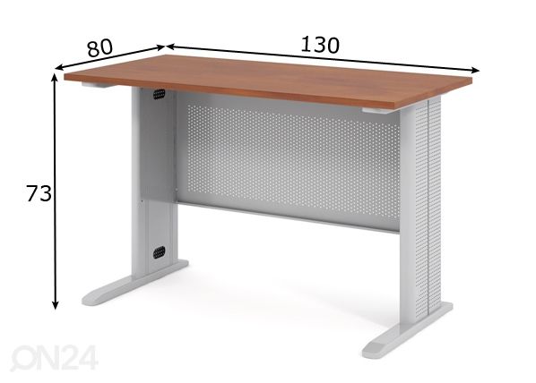 Kirjutuslaud Express 130x80 cm mõõdud