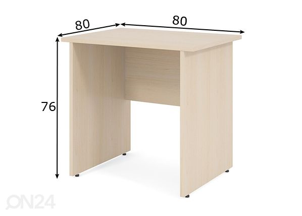 Kirjutuslaud Express 80x80 cm mõõdud