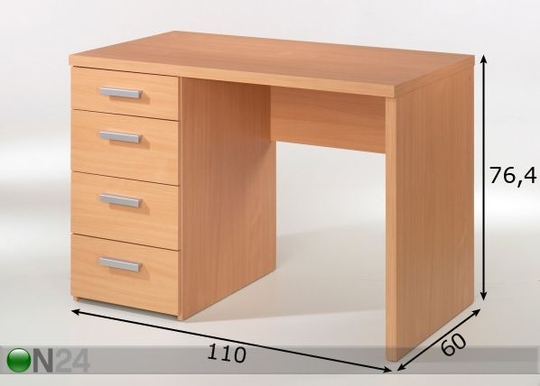 Kirjutuslaud Function mõõdud