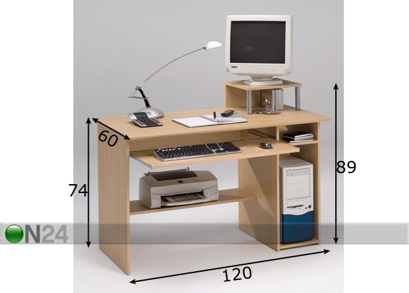 Kirjutuslaud Function mõõdud