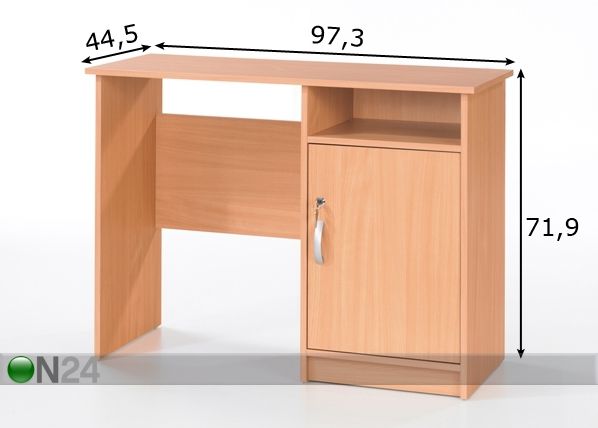 Kirjutuslaud Function mõõdud