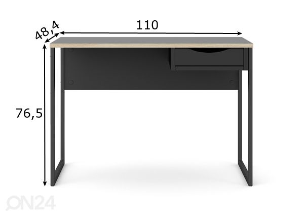 Kirjutuslaud Function Plus 110 cm mõõdud