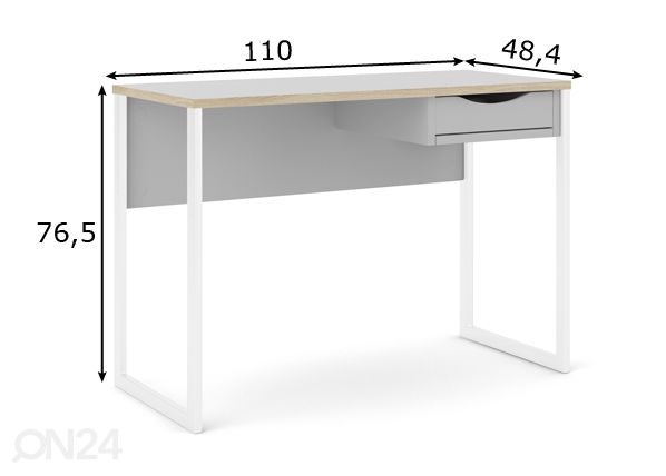 Kirjutuslaud Function Plus 110 cm mõõdud