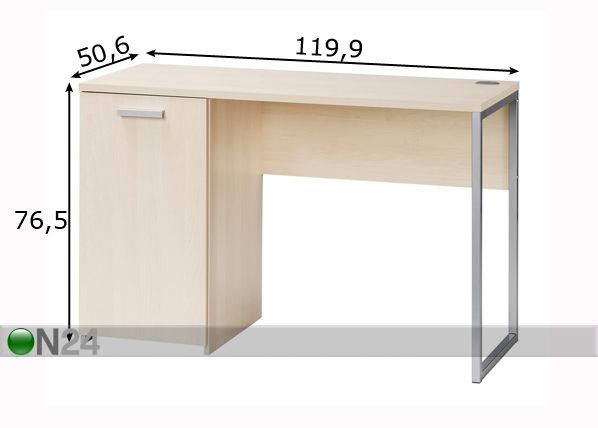 Kirjutuslaud Function Plus mõõdud