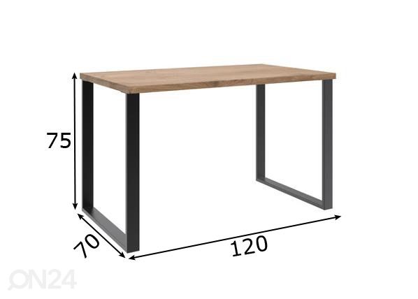 Kirjutuslaud Home 120 cm mõõdud