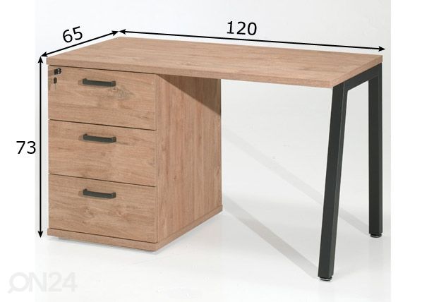 Kirjutuslaud Home Space mõõdud