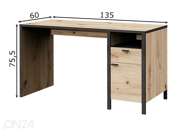 Kirjutuslaud In-Loft 1 mõõdud