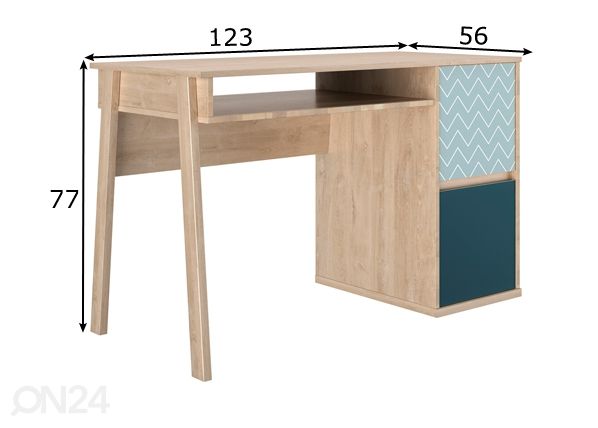 Kirjutuslaud Larvik mõõdud