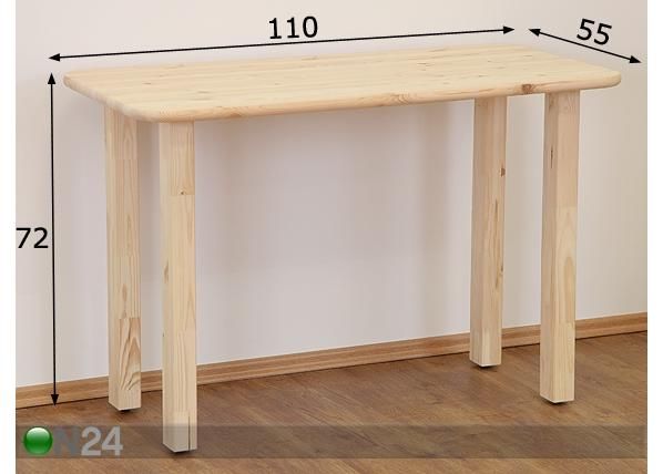 Kirjutuslaud Lia 1 mõõdud