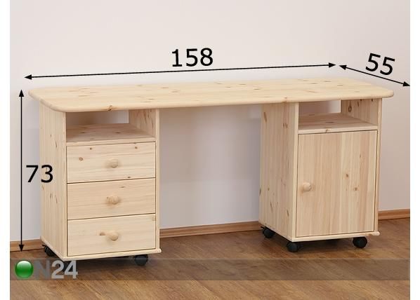 Kirjutuslaud Liis 4 mõõdud