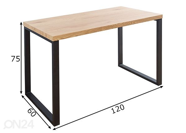 Kirjutuslaud Oak mõõdud