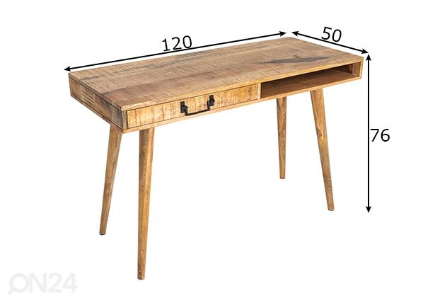 Kirjutuslaud Retro mõõdud