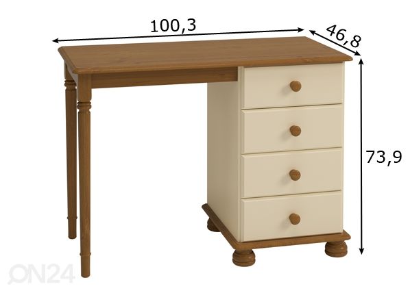 Kirjutuslaud Richmond 375 mõõdud