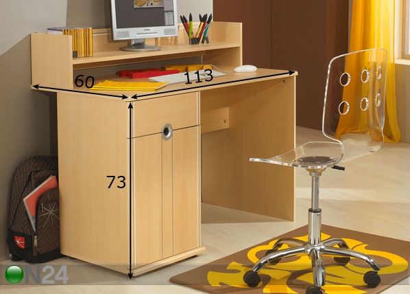 Kirjutuslaud Scool mõõdud